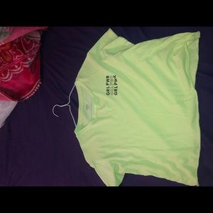 Neon crop top